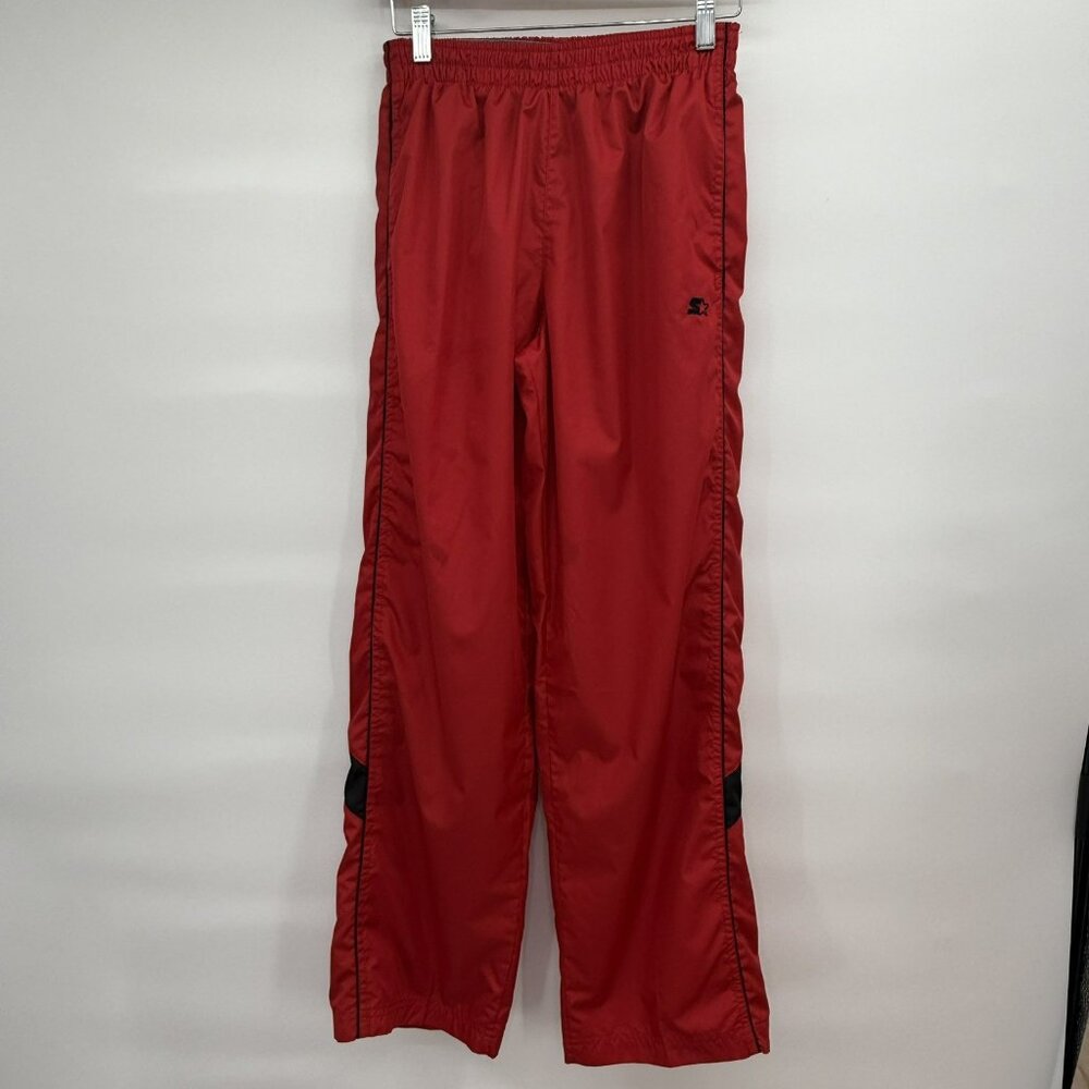 Starter Lined Warm Up‎ Pants With Pockets Youth Size XL 14-16 Red